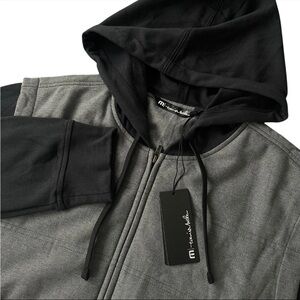 Travis Mathew Jacket Performance Scavenger Heater Tech Hoodie Grey Size Large